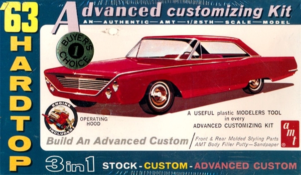 1963 Ford Galaxie 500 XL Sports Hardtop (3 'n 1) Stock, Custom or Advanced  (1/25) (fs)