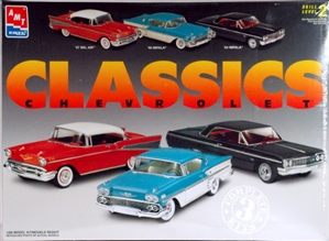 Chevrolet Classics Set 1957 Chevy Bel Air, 1958 Chevy Impala & 1964 Chevy  Impala (1/25) (fs)