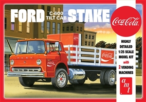 Ford C600 Stake Bed with "Coca-Cola" Machines (1/25) Damaged Box