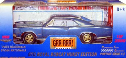 1966 Pontiac Gto Royal Bobcat Hurst Edition Barrier Blue Pontiac Nationals Official Car 1 18