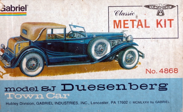 Duesenberg plastic store model kit