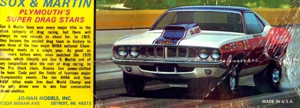 1970 Sox & Martin Plymouth Barracuda Pro Stock (1/25)