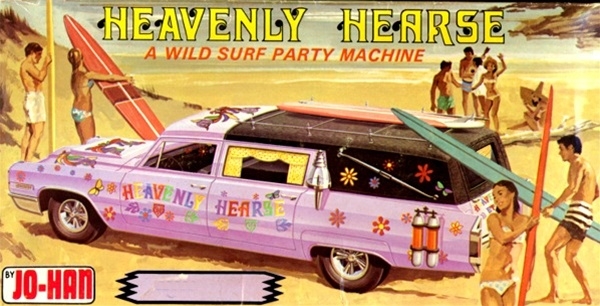 1966 Cadillac Heavenly Hearse (2 'n 1) Stock Hearse or Wild Party Machine  (1/25)