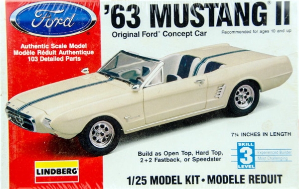 1963 Ford Mustang Ii Concept Car 1 25 Fs