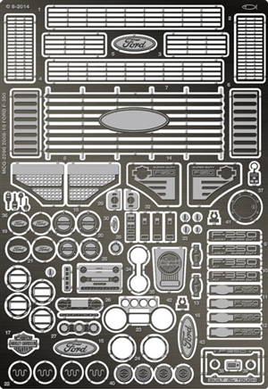 2008 Ford F350 Super Duty Crew Cab Pickup Photo-Etch Detail Set for ...