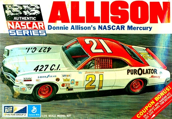 1971 Mercury Cyclone 'Purolator' #21 Donnie Allison NASCAR (1/25) Original