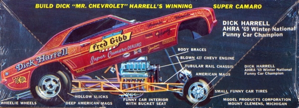 1969 Chevy Camaro "Harrell's Camaro" Dick Harrell Super Funny Car (1/25)