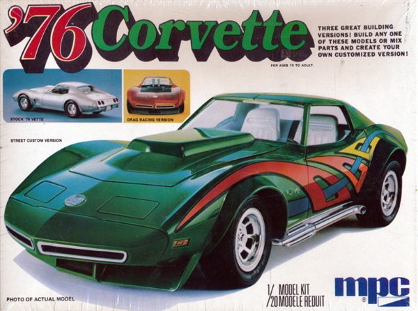 1976 Chevy Corvette (3 'n 1) Stock, Street or Drag (1/20) (fs)