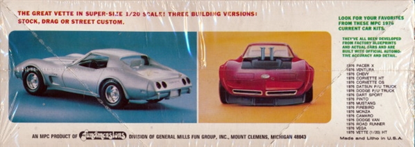 1976 Chevy Corvette (3 'n 1) Stock, Street or Drag (1/20) (fs)