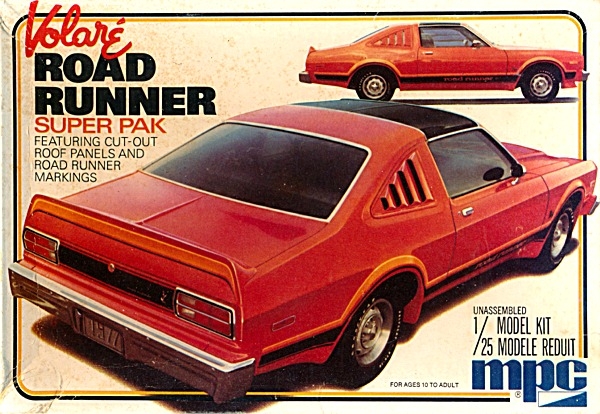 roundup model car (1/25) 1977 'Super Volare Pack' Plymouth Roadrunner