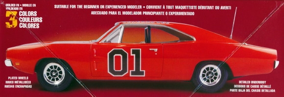 MPC/Premium Hobbies 1969 Dodge Charger 1:25 Snap Together Plastic Model Car  Kit CP7690