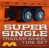 Super Single Trailer Wheel & Tire Set (4) (1/25) (fs)