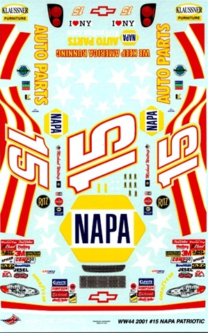 2000 Napa Parts Patriotic #15