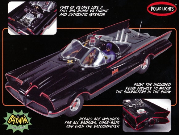 Batman & Robin 1966 TV Batmobile Diecast Model