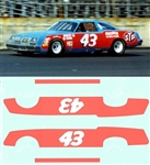 1979 Petty Oldsmobile Vermilion Red Powerslide Decal (1/25)