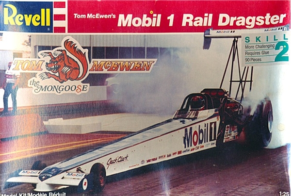 Tom McEwen's the Mongoose Mobil 1 Rail Dragster (1/25) (fs)