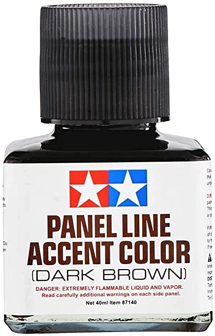 TAMIYA 87132 Lavis Enamel Brun - Panel Line Accent Color Brown
