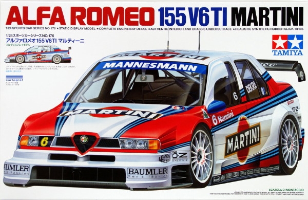 Maquette voiture Tamiya 1/24 Alfa 155 V6 Martini 24176