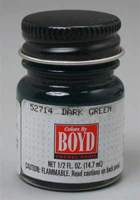 Boyd Dark Green Pearl Enamel