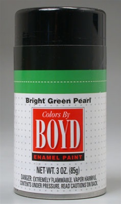 Boyd Bright Green Pearl Enamel Spray